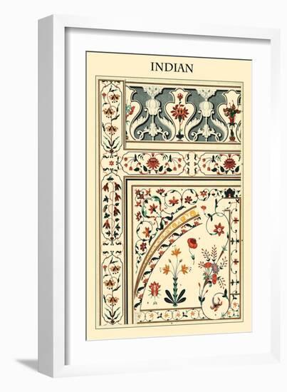 Ornament-Indian-Racinet-Framed Art Print