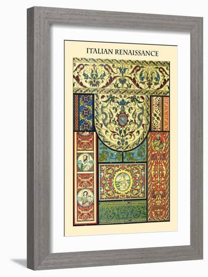 Ornament-Italian Renaissance-Racinet-Framed Art Print