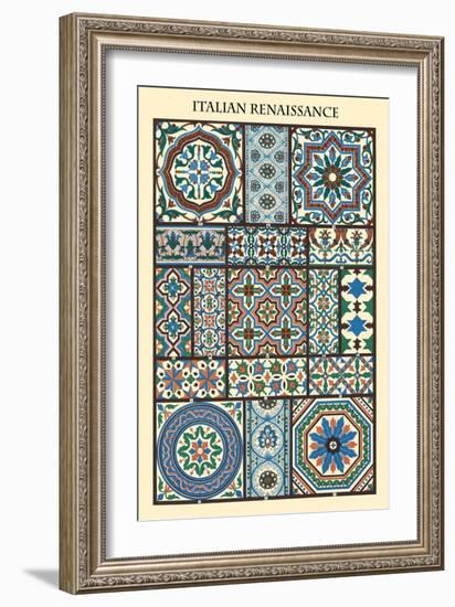 Ornament-Italian Renaissance-Racinet-Framed Art Print