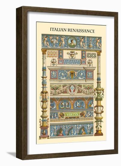 Ornament-Italian Renaissance-Racinet-Framed Art Print