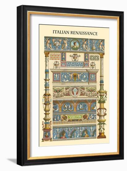 Ornament-Italian Renaissance-Racinet-Framed Art Print