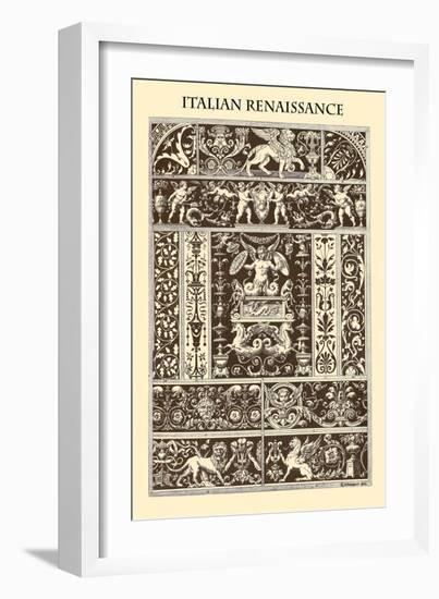 Ornament-Italian Renaissance-Racinet-Framed Art Print