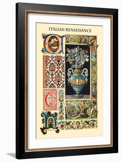 Ornament-Italian Renaissance-Racinet-Framed Art Print