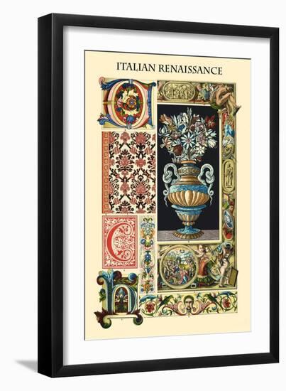 Ornament-Italian Renaissance-Racinet-Framed Art Print