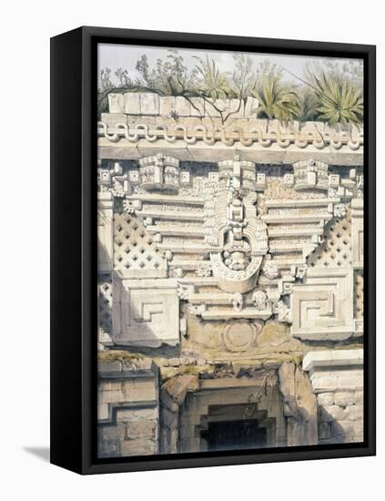 Ornament over Principal Doorway at Casa Del Gobernador, from 'Views of Ancient Monuments in…-Frederick Catherwood-Framed Premier Image Canvas