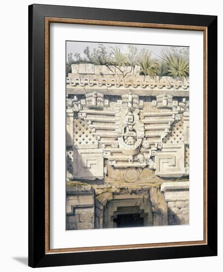 Ornament over Principal Doorway at Casa Del Gobernador, from 'Views of Ancient Monuments in…-Frederick Catherwood-Framed Giclee Print