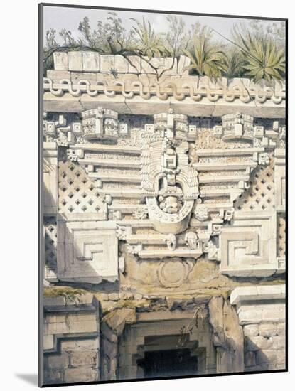Ornament over Principal Doorway at Casa Del Gobernador, from 'Views of Ancient Monuments in…-Frederick Catherwood-Mounted Giclee Print