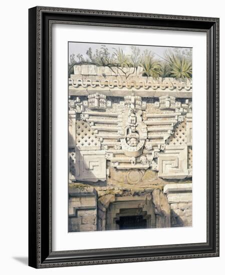 Ornament over Principal Doorway at Casa Del Gobernador, from 'Views of Ancient Monuments in…-Frederick Catherwood-Framed Giclee Print