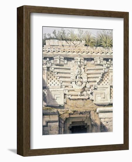 Ornament over Principal Doorway at Casa Del Gobernador, from 'Views of Ancient Monuments in…-Frederick Catherwood-Framed Giclee Print