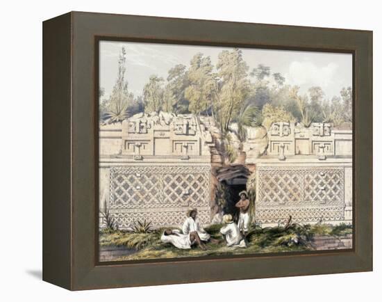 Ornament over the Gateway of the Great Teocallis, from 'Views of Ancient Monuments in Central…-Frederick Catherwood-Framed Premier Image Canvas