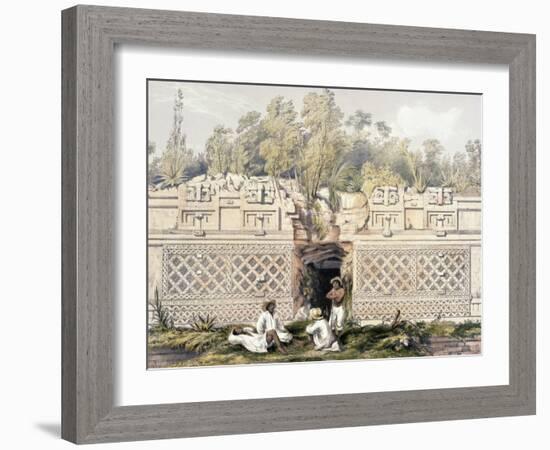 Ornament over the Gateway of the Great Teocallis, from 'Views of Ancient Monuments in Central…-Frederick Catherwood-Framed Giclee Print