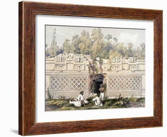 Ornament over the Gateway of the Great Teocallis, from 'Views of Ancient Monuments in Central…-Frederick Catherwood-Framed Giclee Print