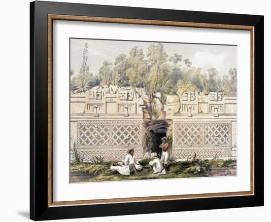 Ornament over the Gateway of the Great Teocallis, from 'Views of Ancient Monuments in Central…-Frederick Catherwood-Framed Giclee Print