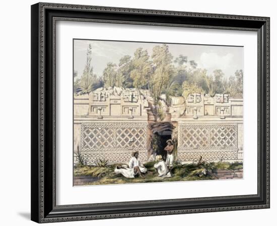 Ornament over the Gateway of the Great Teocallis, from 'Views of Ancient Monuments in Central…-Frederick Catherwood-Framed Giclee Print