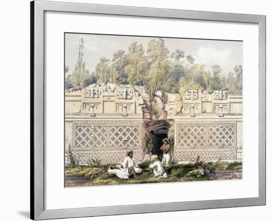 Ornament over the Gateway of the Great Teocallis, from 'Views of Ancient Monuments in Central…-Frederick Catherwood-Framed Giclee Print