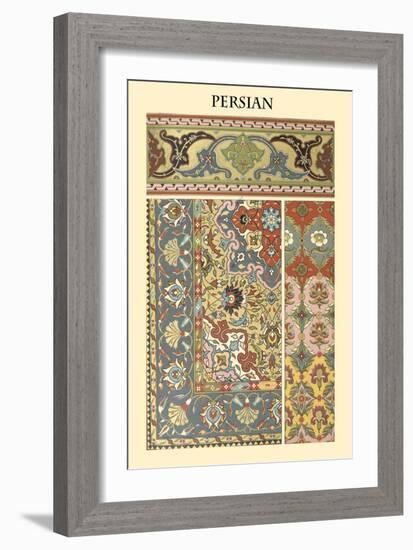 Ornament-Persian-Racinet-Framed Art Print