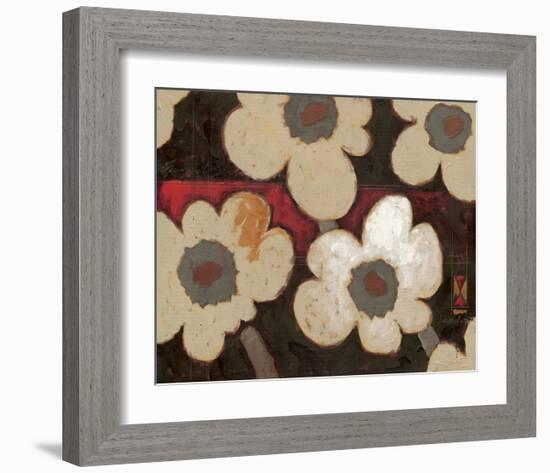 Ornament White Blooms-Joadoor-Framed Art Print