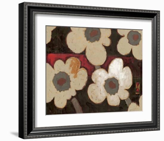 Ornament White Blooms-Joadoor-Framed Art Print