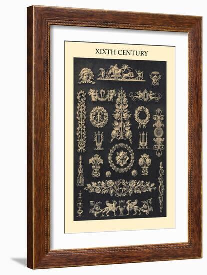 Ornament-Xixth Century-Empire Style-Racinet-Framed Art Print