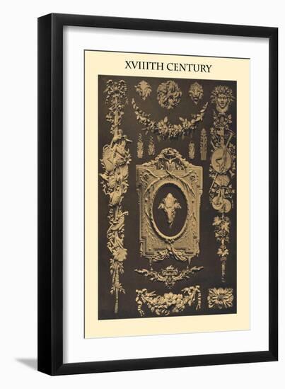 Ornament-XVIIIth Century-Racinet-Framed Art Print