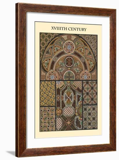 Ornament-XVIIIth Century-Racinet-Framed Art Print