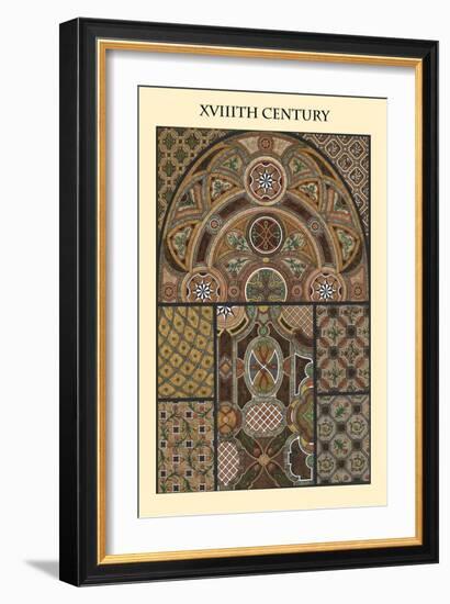 Ornament-XVIIIth Century-Racinet-Framed Art Print