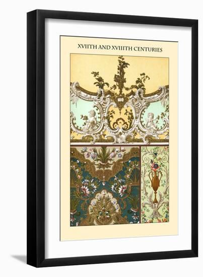 Ornament-XVIIth and XVIIIth Centuries-Racinet-Framed Art Print