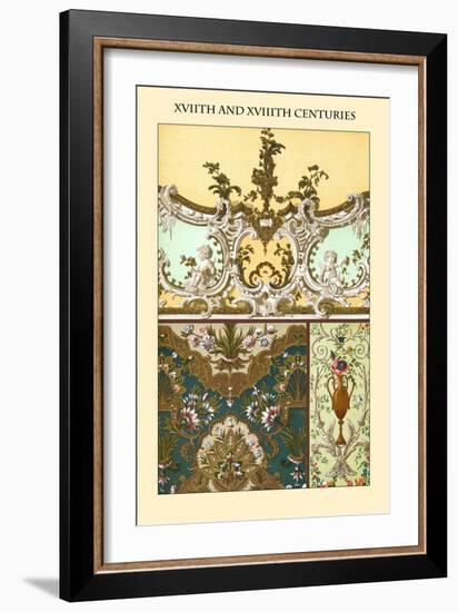 Ornament-XVIIth and XVIIIth Centuries-Racinet-Framed Art Print