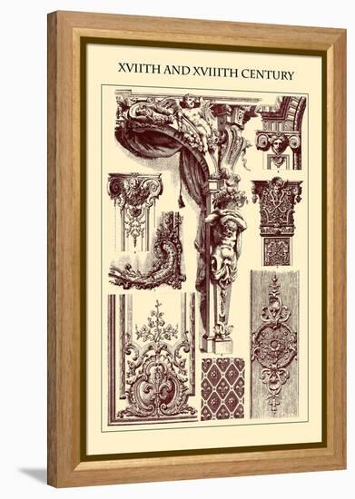 Ornament-Xviith and Xviiith Century-Racinet-Framed Stretched Canvas