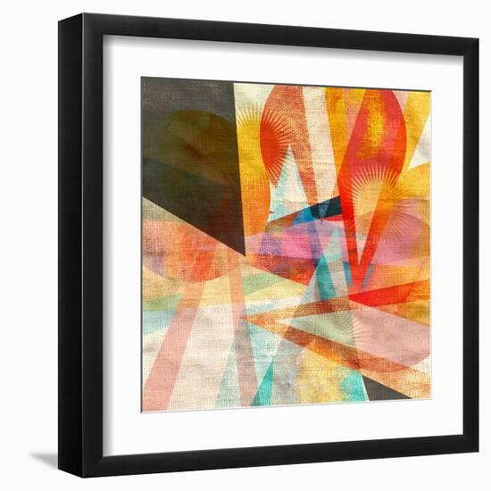 Ornamental Abstract Pattern-Tanor-Framed Art Print