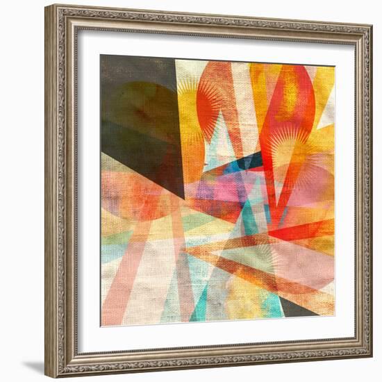 Ornamental Abstract Pattern-Tanor-Framed Art Print