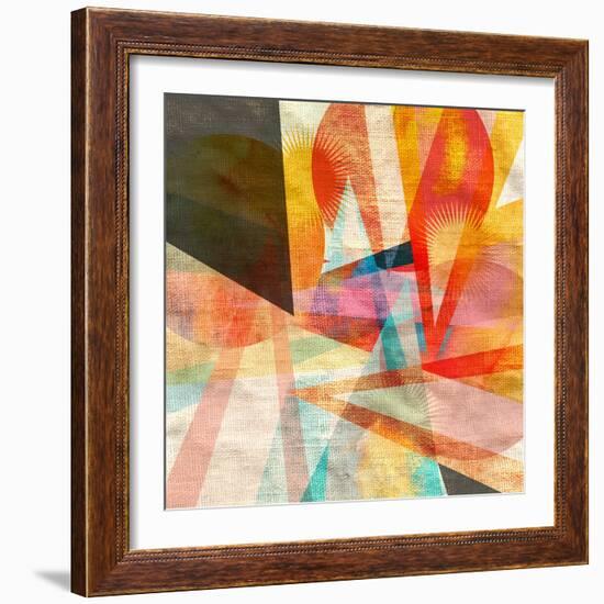 Ornamental Abstract Pattern-Tanor-Framed Art Print