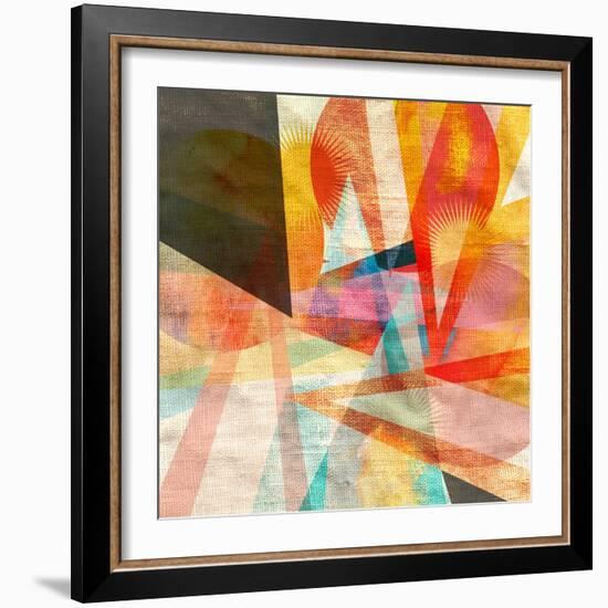 Ornamental Abstract Pattern-Tanor-Framed Art Print