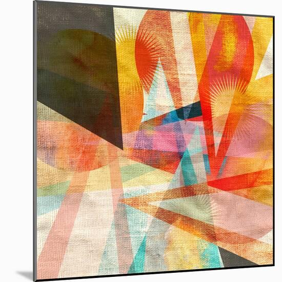 Ornamental Abstract Pattern-Tanor-Mounted Art Print