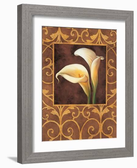 Ornamental Callas-Andres Gonzales-Framed Art Print