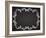 Ornamental Frame on Chalkboard-tukkki-Framed Art Print