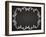 Ornamental Frame on Chalkboard-tukkki-Framed Art Print