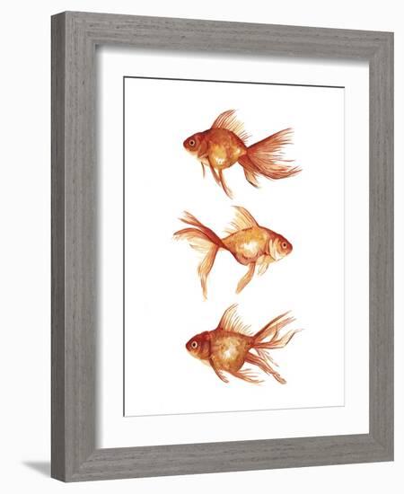 Ornamental Goldfish III-Emma Scarvey-Framed Art Print