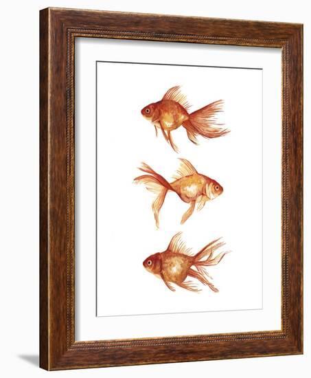 Ornamental Goldfish III-Emma Scarvey-Framed Art Print