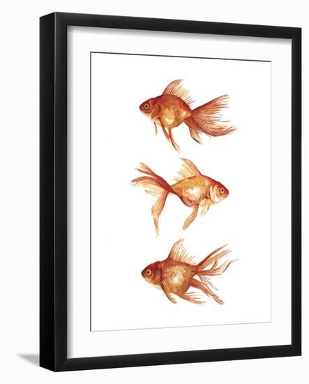 Ornamental Goldfish III-Emma Scarvey-Framed Art Print
