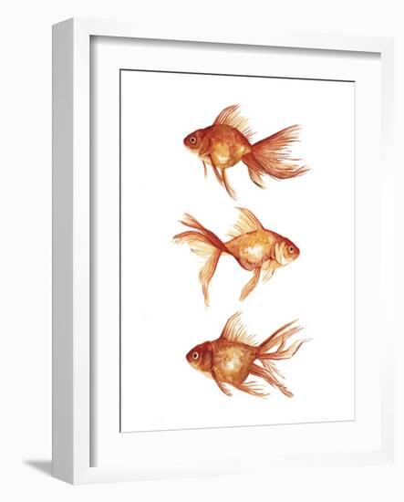 Ornamental Goldfish III-Emma Scarvey-Framed Art Print