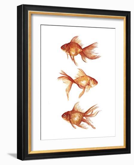 Ornamental Goldfish III-Emma Scarvey-Framed Art Print