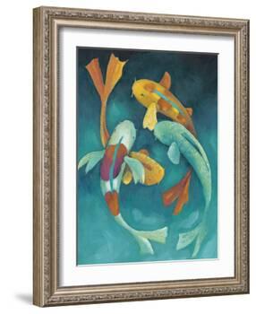 Ornamental Koi II-Chariklia Zarris-Framed Art Print