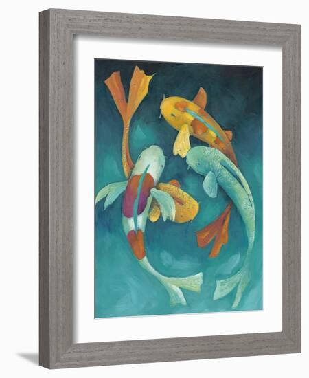 Ornamental Koi II-Chariklia Zarris-Framed Art Print