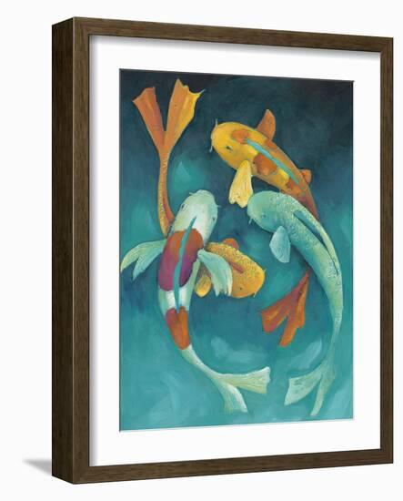 Ornamental Koi II-Chariklia Zarris-Framed Art Print