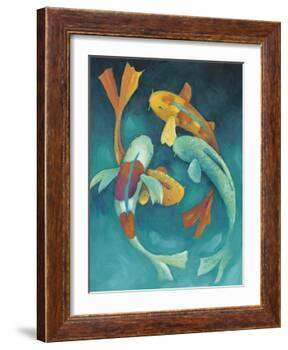 Ornamental Koi II-Chariklia Zarris-Framed Art Print