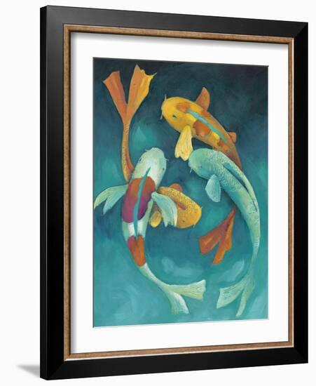 Ornamental Koi II-Chariklia Zarris-Framed Art Print