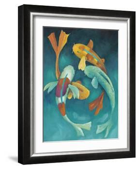 Ornamental Koi II-Chariklia Zarris-Framed Art Print