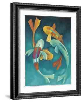 Ornamental Koi II-Chariklia Zarris-Framed Art Print