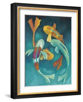 Ornamental Koi II-Chariklia Zarris-Framed Art Print